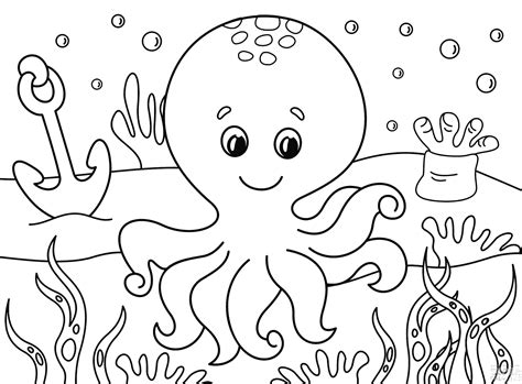 57 Oktopus Malvorlagen ColoringPagesOnly