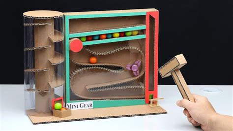 How To Make Gumball Vending Machine From Cardboard Without Dc Motor