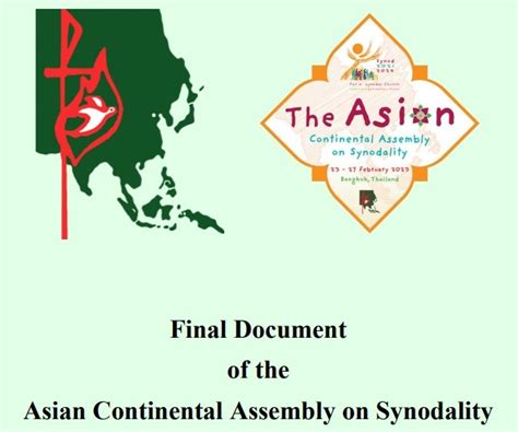 Final Document Of The Asia Continental Synod By Fabc Catholic Sabah