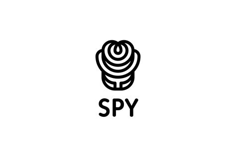 Spy Logo | Geometric logo design, ? logo, Simple logo design