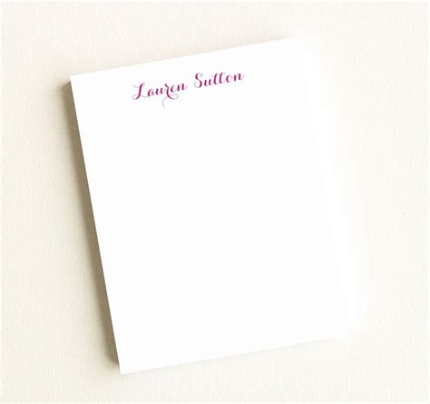 Personalized Notepad Personalized Note Pads Personalized Memo Pad Personalized Desk Pad Notepads ...