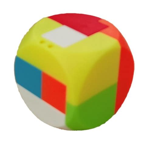 Colorful Plastic Interlocking Puzzle Ball Cube With Curved Corners Wizzon