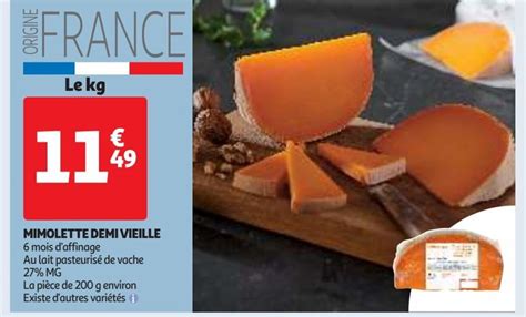 Promo Mimolette demi Vieille chez Auchan Supermarché