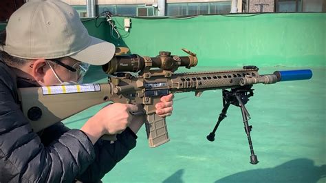 Viper Sr 16 Gbb Rifle Blue Can Reflica 바이퍼 가스건 M110 블루캔 사격영상 Youtube