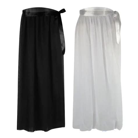 UK Women Bikini Cover Up Swimwear Beach Maxi Wrap Skirt Chiffon Lace Up Hgh Waist Sarong Pareo