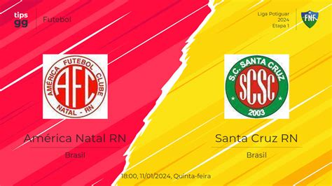 América Natal RN x Santa Cruz RN 11 01 2024 Odds casas de apostas