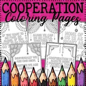 Cooperation Coloring Pages Teamwork Coloring Pages By Ford S Board