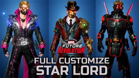 Marvel Future Revolution Star Lord Full Character Customization All