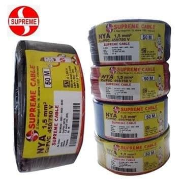 Jual Kabel NYA SUPREME 1x1 5 1 5MM 1 5 MM 50MTR 50 MTR SUPREME KAWAT