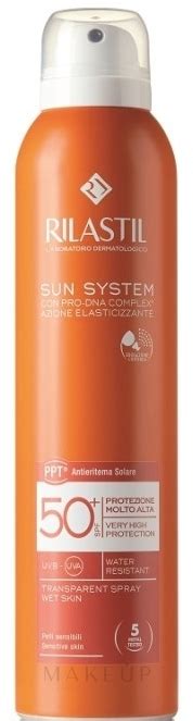 Rilastil Sun System SPF50 Transparent Sunscreen Body Spray SPF50 MAKEUP