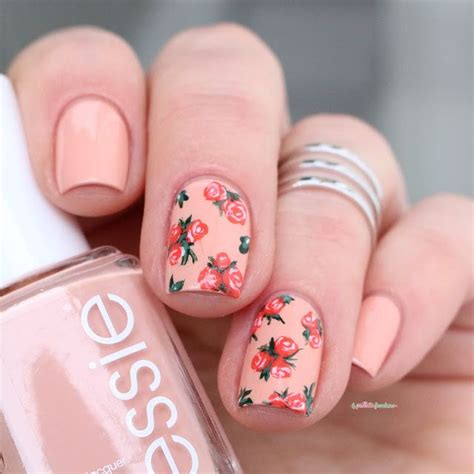 Essie High Class Affair Vernis En Fleurs Ongles Rose Rose Nail