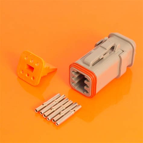 Deutsch DT Series 6 Way Plug Connector Kit - DT06-6S-E008 » 3 Way ...