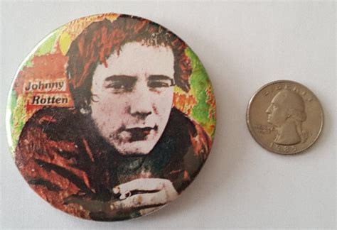 SEX PISTOLS Johnny Rotten Pinback Vintage 1977 Large 2 5 Etsy