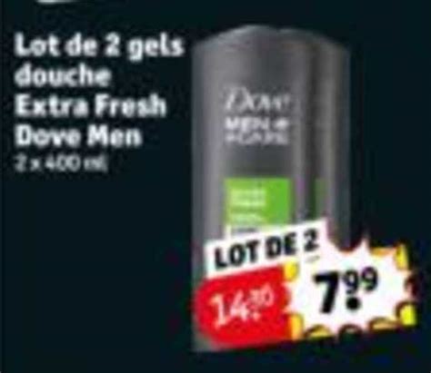 Promo Lot De 2 Gels Douche Extra Fresh Dove Men Chez Kruidvat