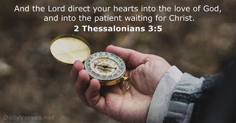 2 Thessalonians 3:5 - Bible verse (KJV) - DailyVerses.net