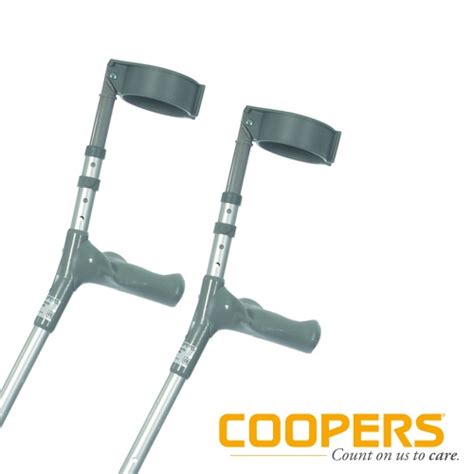 Coopers 8353C Adult Comfy Grip Elbow Crutches Free Delivery