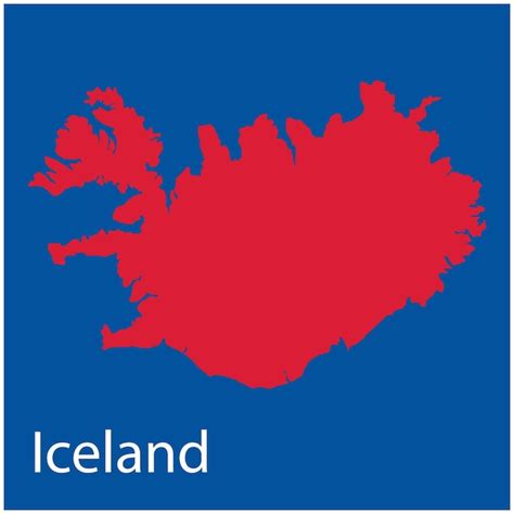 Premium Vector Iceland Map Icon Vector