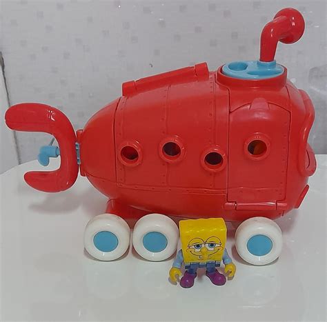 Submarino Bob Esponja Imaginext Original Brinquedo Mattel Usado