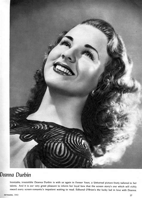 Deanna Durbin Deanna Durbin Hollywood Stars Classic Hollywood