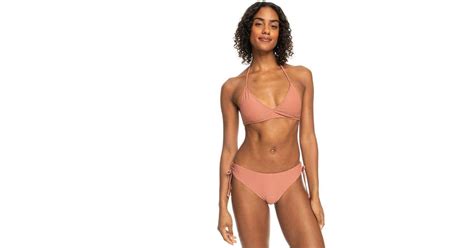 Roxy Coconut Fixed Bikini In Brown Lyst