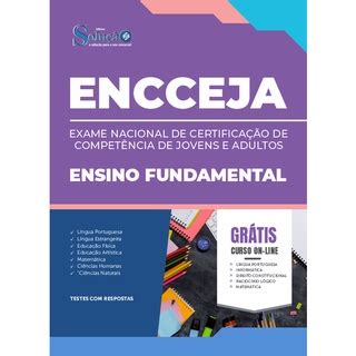 Apostila ENCCEJA Ensino Fundamental Shopee Brasil