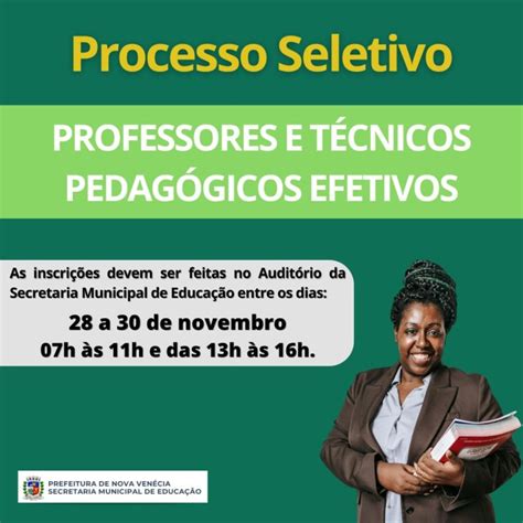 Prefeitura De Nova Venécia Abre Processo Seletivo Para Escola Em Tempo