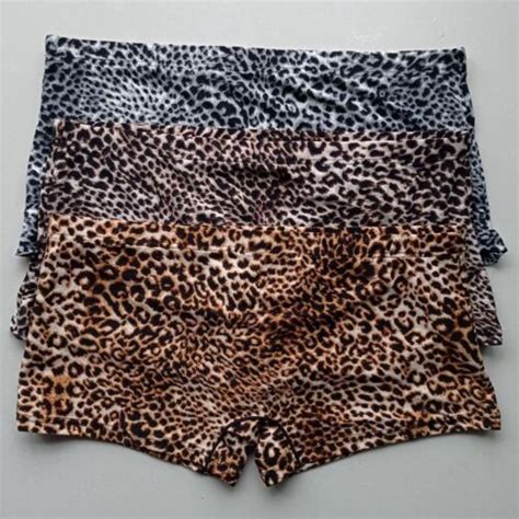 Boxer Sexy Doux Imprim L Opard Slips Slip Short Et Poche Sous