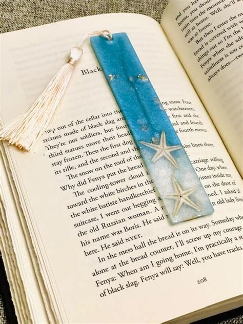 Sea Inspired Ocean Resin Bookmark Beach Bookmark Etsy In 2021 Ocean