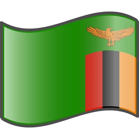 zambia flag green field black leopard national symbol african