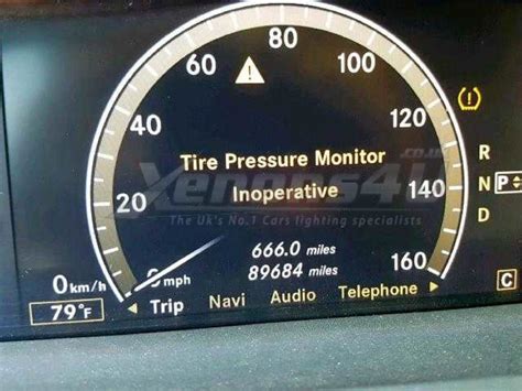 Mercedes Benz Tpms Tyre Pressure Monitor System Inoperative Xenons U