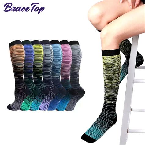 1 Pair Compression Stockings Blood Circulation Promotion Slimming