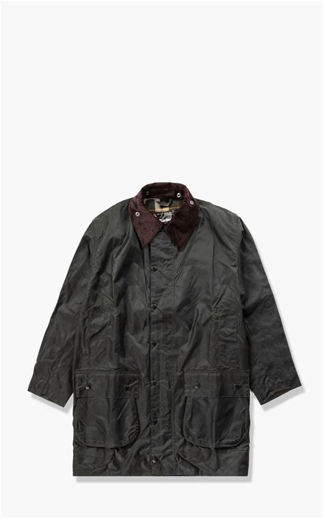 Barbour Border Wax Jacket Sage Cultizm