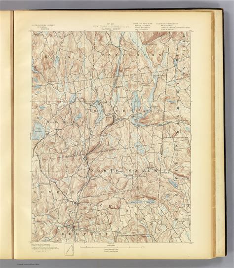 No 23 New York Connecticut Carmel Sheet Us Geological Survey Jw Powell Director State