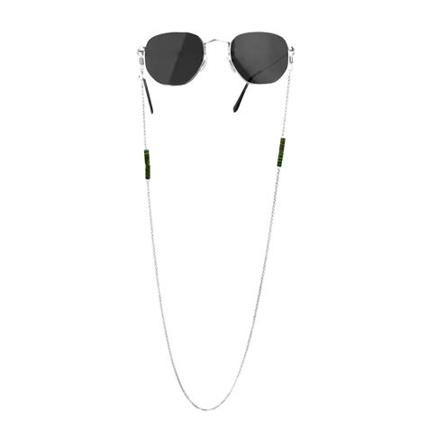 Palmera Sunglasses Chain Silver Luamaya