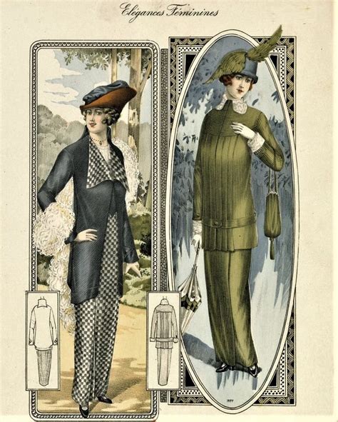 1914 Élégances Féminines Edwardian fashion 1910s fashion Fashion