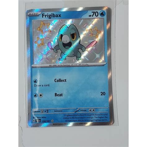 Pokemon Shiny Frigibax Paldean Fates Card Shopee Singapore