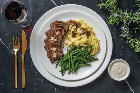 Eye Fillet Steak And Mushroom Sauce Recipe Hellofresh