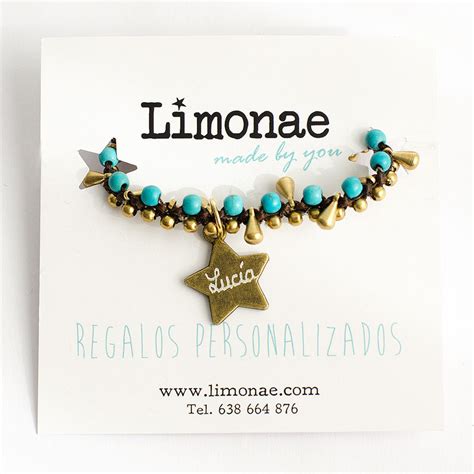 Pulsera Personalizada Cascabel Turquesa