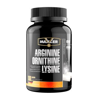 Комплекс аминокислот Аргинин Орнитин Лизин Maxler Arginine-Ornithine ...