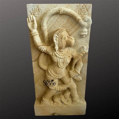 Hanuman Stone Wall Mural 24": Buy Best Idol - The Stone Studio