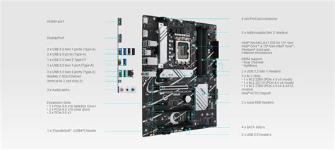 Buy The ASUS PRIME H770 PLUS D4 ATX Motherboard Intel Socket LGA1700