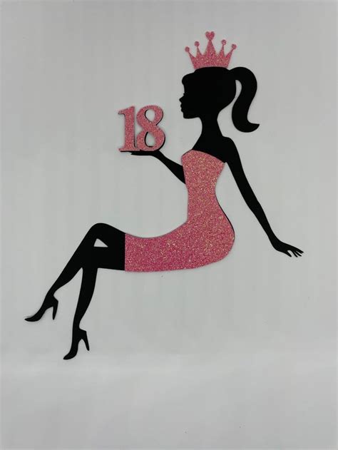 Girl Silhouette Cake Topper Sitting Girl Cake Topper Etsy