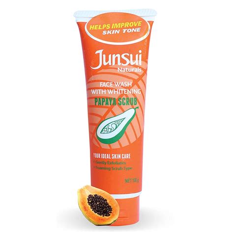 Junsui Naturals Face Wash With Whitening Papaya Scrub G Eshaistic Pk