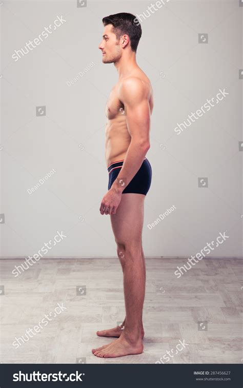 Side View Portrait Young Muscular Man Stock Photo 287456627 | Shutterstock