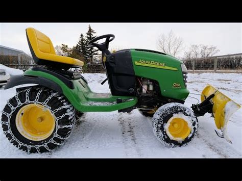 Plowing Snow with a Lawn Tractor - Mowrs.com