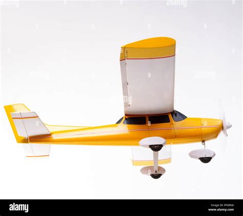 Model Propeller Aeroplane Side View Stock Photo Alamy