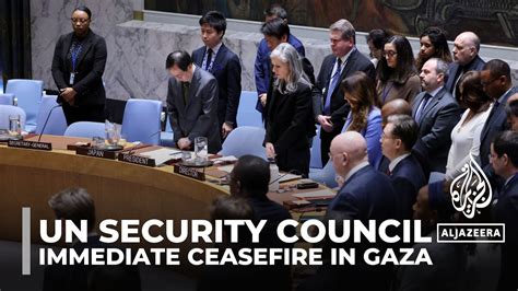 Un Security Council Demands Immediate Gaza Ceasefire As Us Abstains