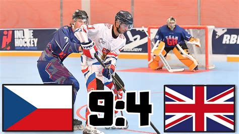 ČESKO VS VELKÁ BRITÁNIE MISTROVSTVÍ EVROPY 2023 V INLINE HOKEJI - YouTube