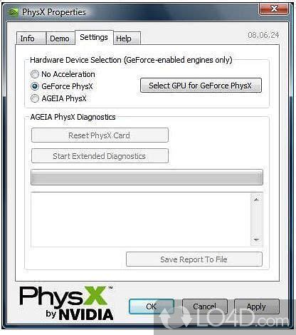 NVIDIA PhysX Update - LO4D.com