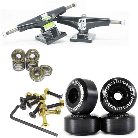 Truck De Skate Montado Semi Profissional 129mm Rolamento Abec 1